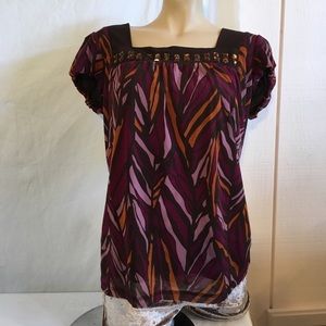Apt.9 jungle pattern trapeze top